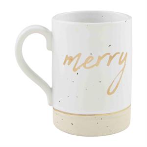 GOLD STONEWARE MUG