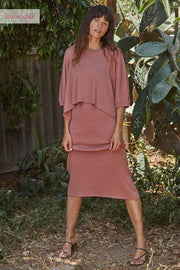 Neutral Skies Sweater Top - Mocha