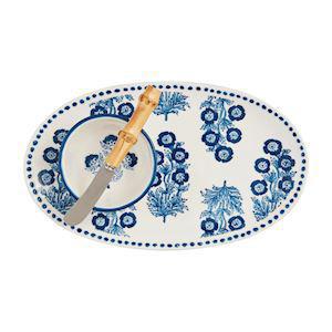 Block Print Tray & Tidbit Set