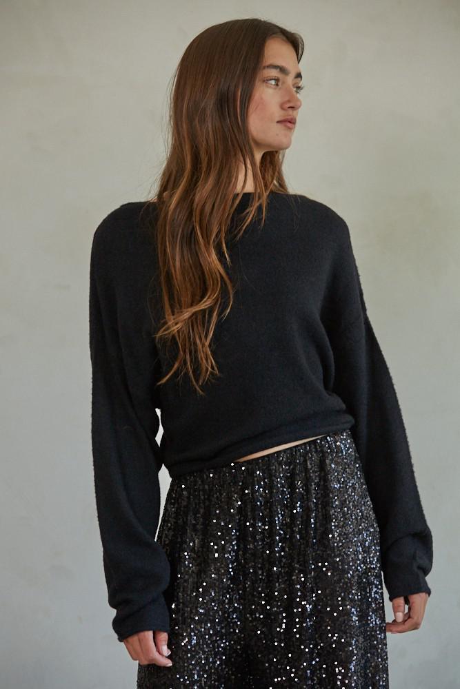 The Jovie Pullover Sweater - Black