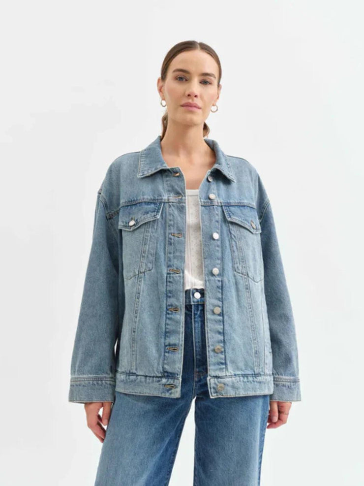 Beau Boyfriend Denim Jacket in Later Later