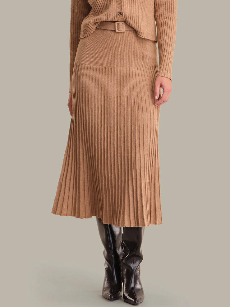 Lorelai Ribbed Pleated Skirt