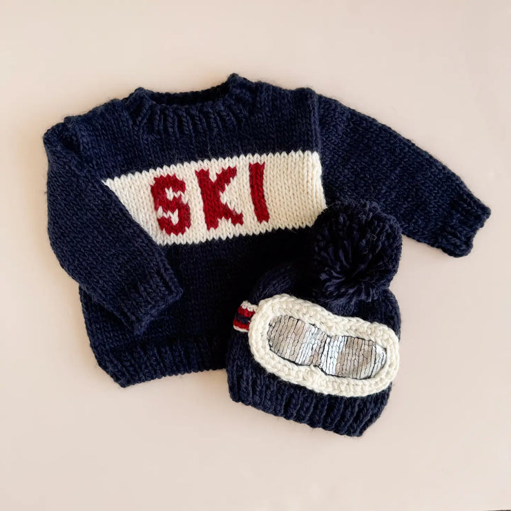 Holiday Ski Sweater - Navy, Baby and Kids