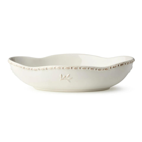 Heritage Oval Serving Bowl 12" – Curved Stoneware Grace