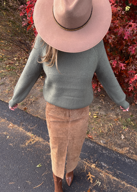 Dayna Turtleneck Sweater - Olive