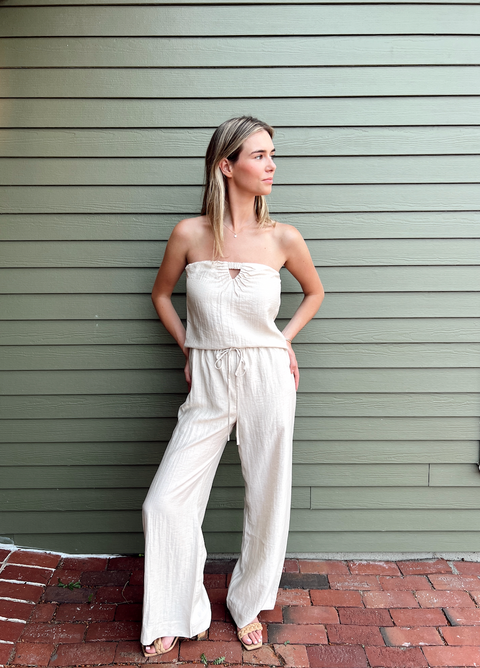 Violet Set Top - Bisque