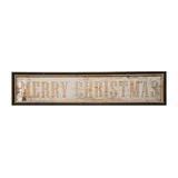 Merry Christmas Wall Décor with Antiqued Mirror