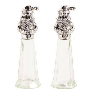Santa Salt & Pepper Glass - sold individually