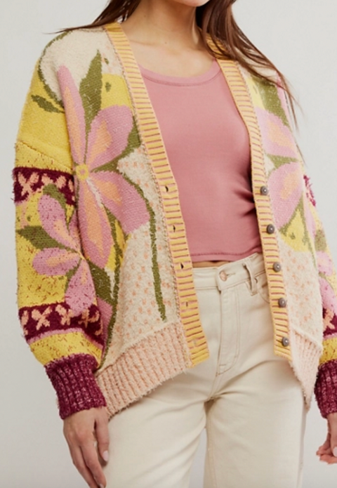 Bali Tropical Garden Sweater Cardi