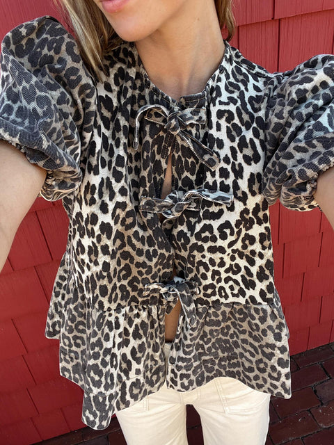 Spotted in the City Tie Bow Top