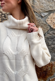 LARK: CABLE TURTLENECK SWEATER