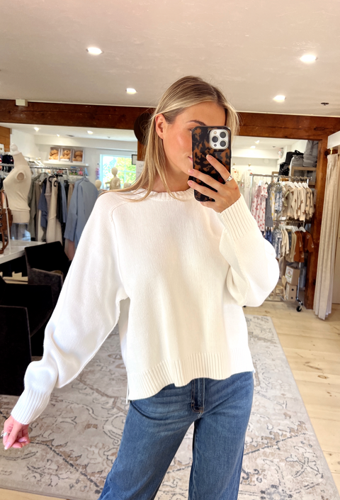 Spring Street Pullover - Optic White