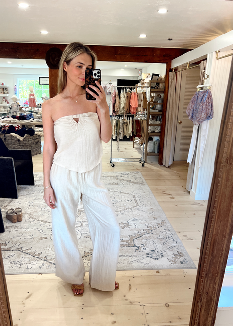Violet Set Bottom - Bisque
