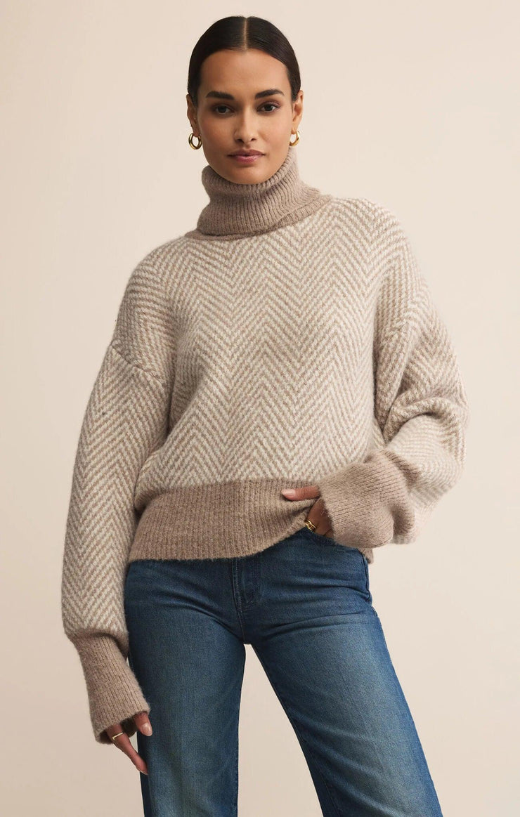 BALKAN FUNNEL NECK SWEATER