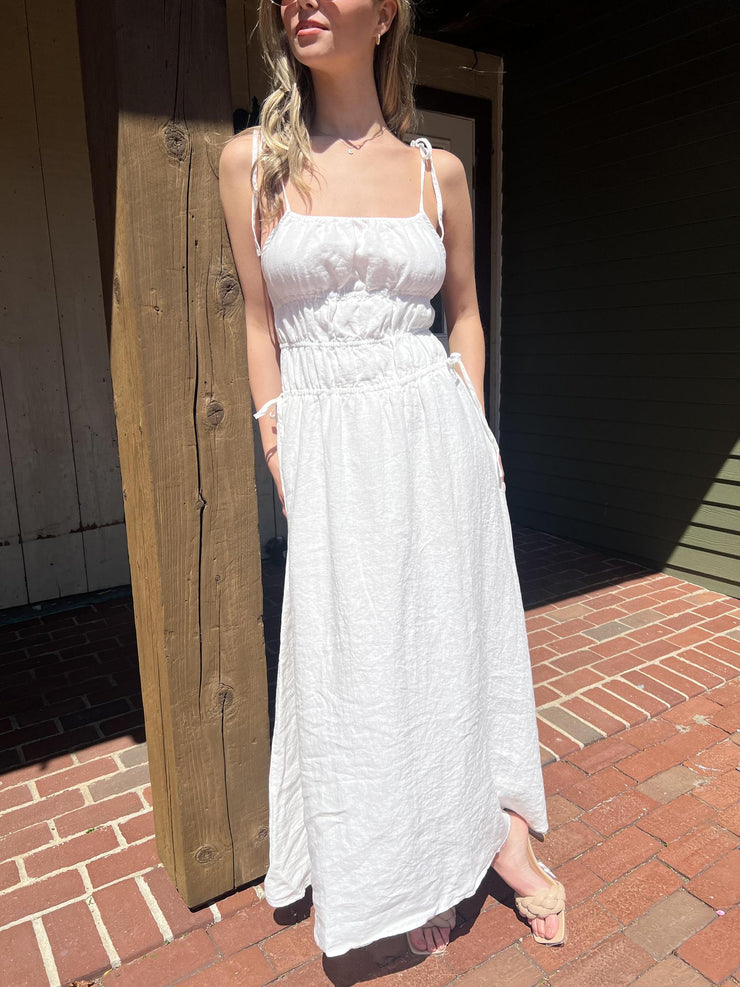 Nantucket Linens Midi Dress - Off White