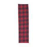 Brushed Cotton Flannel Quilted Table Runner, Red & Green Plaid