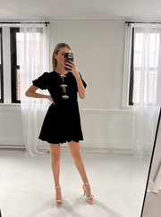 Velvet Bow Sparkle Mini - Black