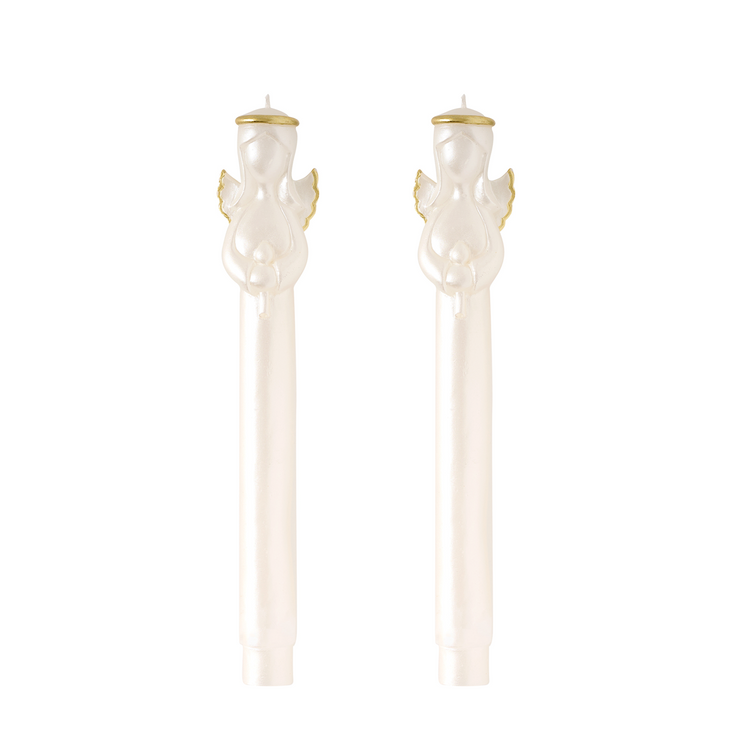 Gold Christmas Taper Candle Sets