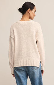 Beck Textured Sweater - Crystal
