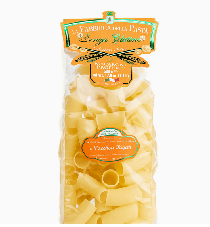 Gluten Free Paccheri Rigati By La Fabbrica Della Pasta