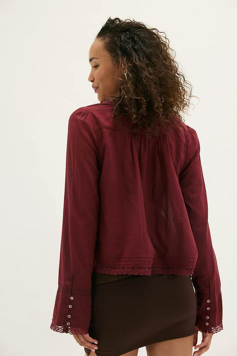 Evermore Long Sleeve Top - SYRAH