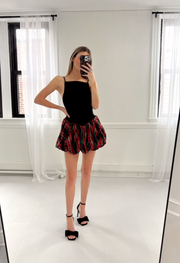 TINSEL KISS PLAID MINI