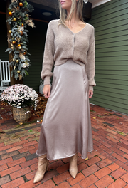 SADIRA FLUFFY CARDIGAN MOONLIGHT