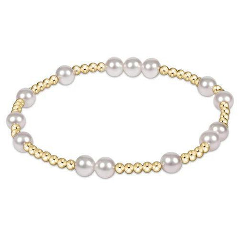 E. Newton Hope Unwritten 6mm Bead Bracelet - Pearl