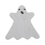 Marble Ghost Shaped Cheese/Cutting Board, White & Black