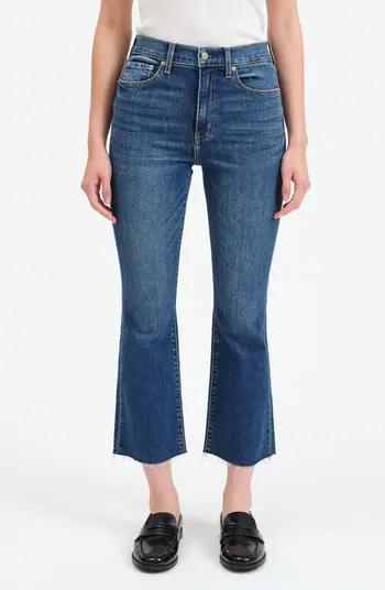 The Shy Girl High Rise Crop Flare Denim