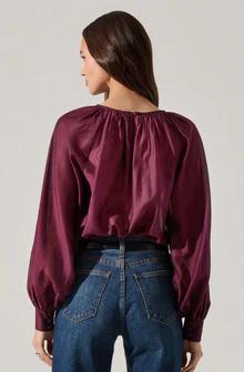 Reyen Top - Deep Wine