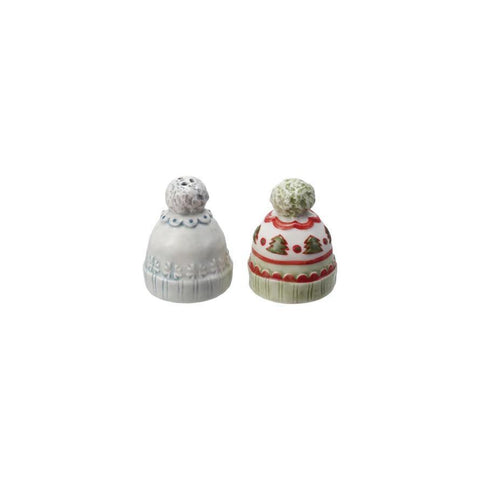 Winter Hat Shaped Salt & Pepper Shakers - sold individually