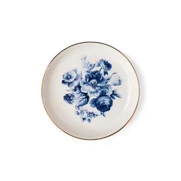 Blue Bouquet Memento Small Round Tray