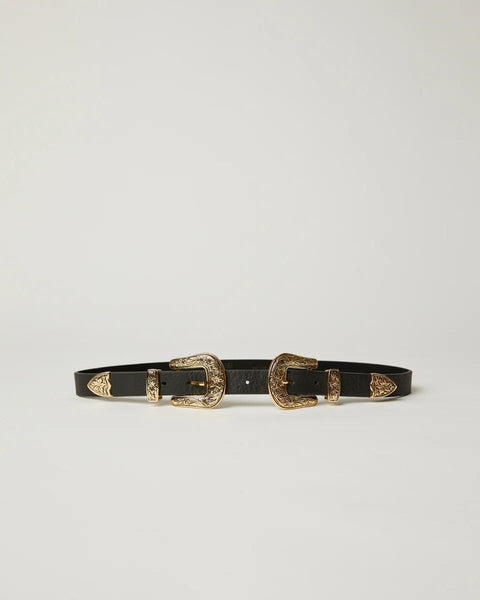 Baby Bri Bri Belt - Black/Gold