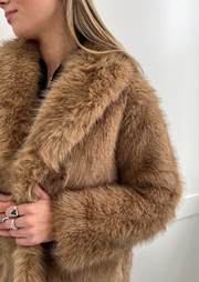 LOGAN FAUX FUR COAT