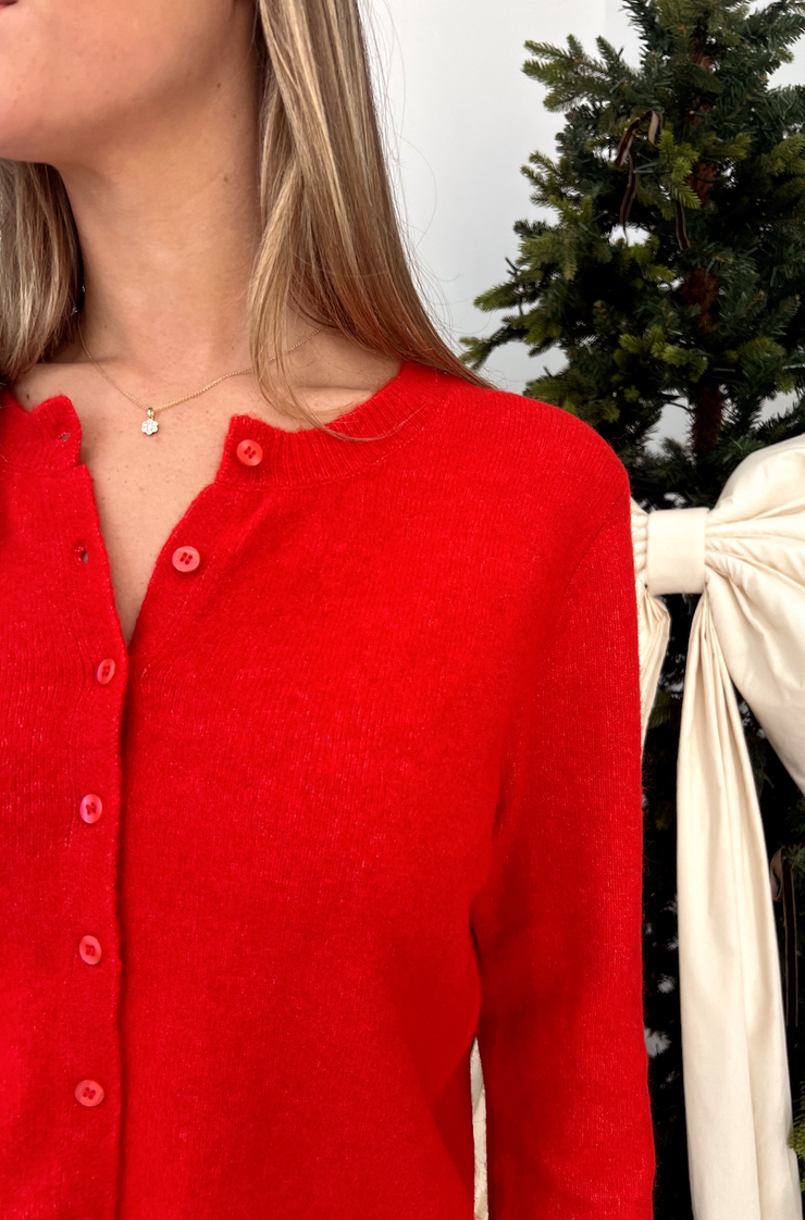 Medina Cardigan - Red