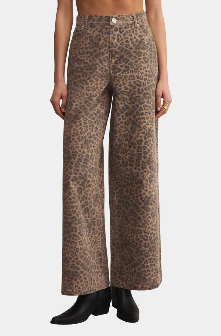 Marli Denim Leopard Pant