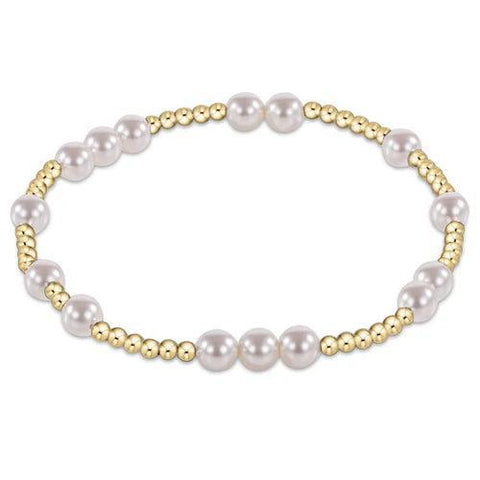 E. Newton Hope Unwritten 5mm Bead Bracelet - Pearl