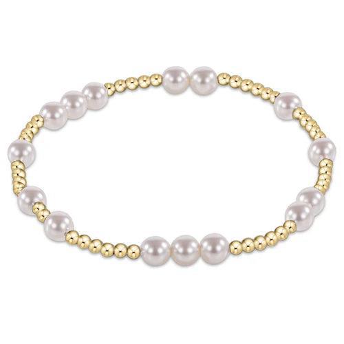 E. Newton Hope Unwritten 5mm Bead Bracelet - Pearl