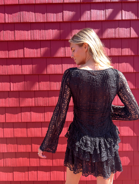 Tabby Lace Mini in Black