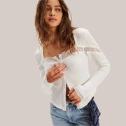 Let's Party Cardi Top - Clean Ivory