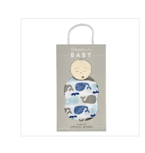 Whale Swaddle Blanket