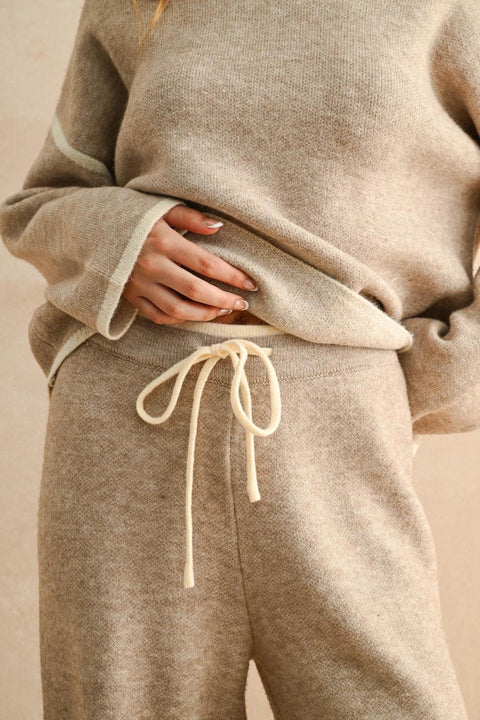 Cozy Combo Set Pant Oatmeal