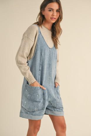 Living in Denim Romper