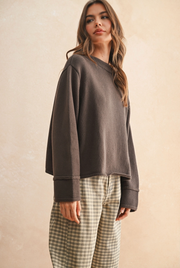 Always A Breeze Sweater - Brown