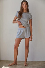 The Pointelle Ribbed Shorts