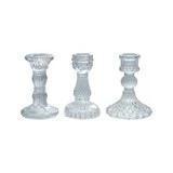 Pressed Glass Taper Holder - 3 Styles