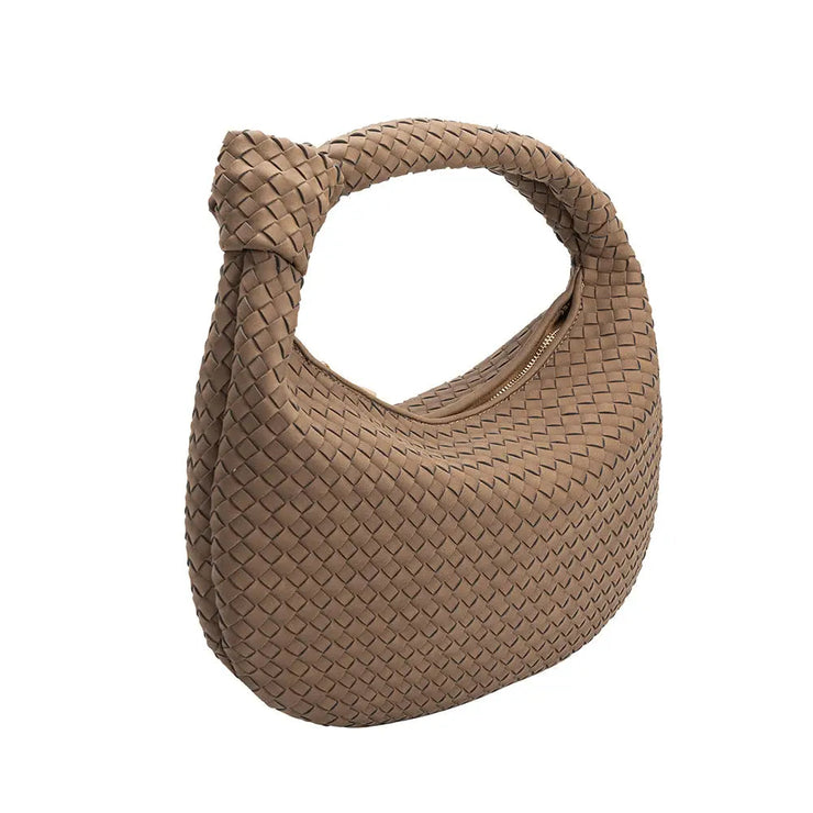 Brigitte Cocoa Large Recycled Vegan Shoulder Bag