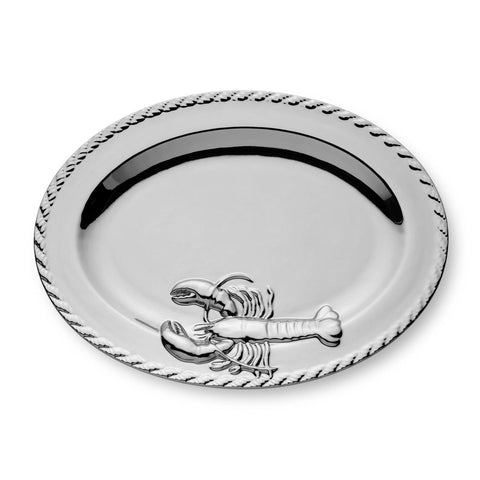 Silver Plated Lobster Oval Platter 16 X 12
