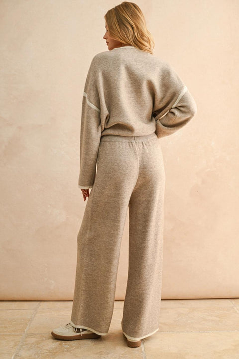 Cozy Combo Set Pant Oatmeal